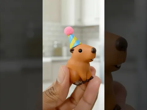 Capybara Birthday SURPRISE! π₯³π Unboxing the CUTEST Surprise Egg! ππ #shorts
