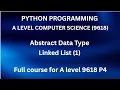 Python - A Level Computer Science 9618