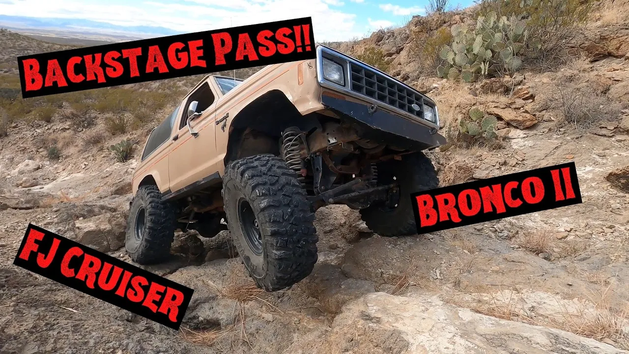 Backstage Pass Chile Challenge Trail // Toyota FJ Cruiser And Ford Bronco II Go Rock Crawling!!