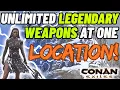 Unlimited Legendary Weapons at one Location - Conan Exiles