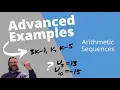 Advanced Arithmetic Sequences Examples IB SL Math AA