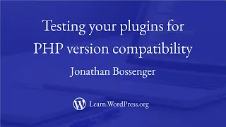 Testing your products for PHP version compatibility
