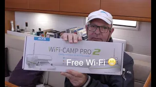 Free Wi-Fi on our boat. Replacing the waterpump.