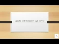 Update and Replace in SQL server