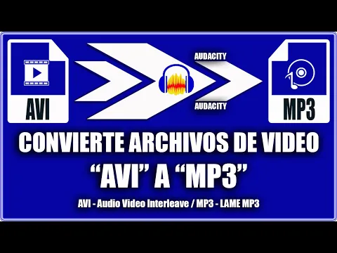 Download MP3 Convertir video avi a mp3 - Audacity