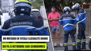 Un motard en totale illégalité donne du fil à retordre aux gendarmes
