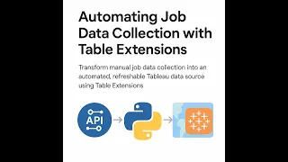 Tableau Python Professional API Integration with Tableau Table Extension