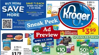 MEGA SALE Kroger SNEAK PEEK Ad for - Beauty Event Nutrition Event MORE