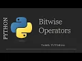 Bitwise Operator Python Python Tutorial in Tamil