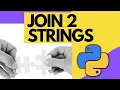 Join two strings in python using join method