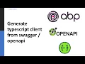 Generate typescript client from swagger OpenApi