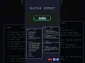 Glitch effect button using html css