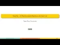 Skiplist A randomized random-access list