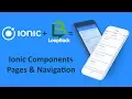 6 - Ionic 3 with Loopback Angular 5 Node MongoDB Ionic Components Pages and Navigation