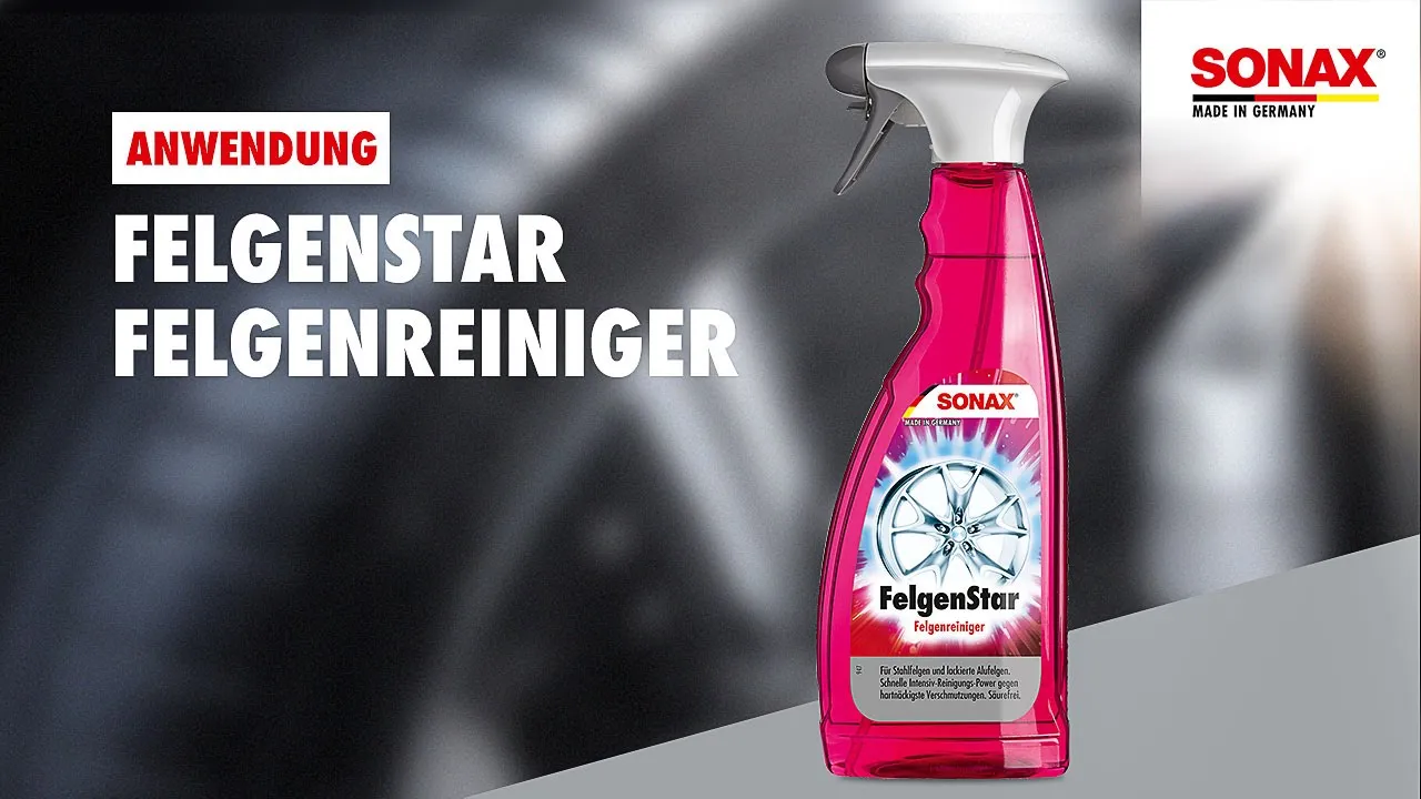 Anwendung SONAX FelgenStar