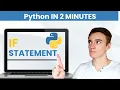 Python If-Statement Explained In 2 Minutes