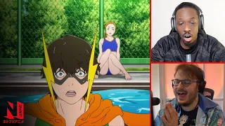 anime youtubers react to super crooks episode 1 netflix anime