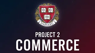 CS50w Web Programming with Python Javascript Project2 Commerce