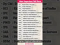 Download Lagu Most Important Full Forms #fullform #administration #ias #ips #dm #sdm #ipc #cm#pm#education #shorts