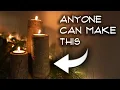 How to Make Rustic CANDLE HOLDERS DIY