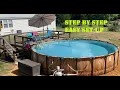 How to setup the Colman 22 x 52 inch above ground pool Step by Step