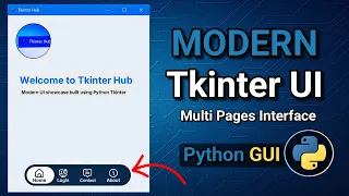 Build Modern Tkinter UI in Python Tkinter Multi-Page GUI App Tutorial 2026