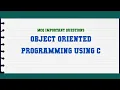 Object Oriented Programming Using C MCQ Questions