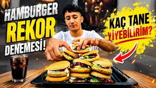 Hamburger Rekor Denemesi #komik #eğlence #yemek #hamburger
