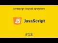 JavaScript Logic Operators in Arabic 2021 JS