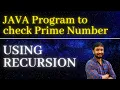 Prime Number using Recursion in Java