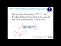 Boolean Parenthesization - Part 1