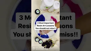 3 Most Important Resin Art Lessons Resin Art Masterclass Learn Resin Art for beginners DIY Resin