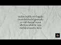 hobbo ganna - sherine abdel wahab (easy lyrics + vocals only)