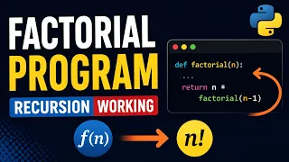 05 Factorial Using Recursion in Python Step-by-Step Dry Run Explained