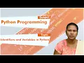 LEC03 Python Programming Identifiers and Variables in Python by Mrs N Baby Rani