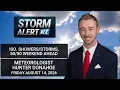 Isolated Friday PM weekend ahead