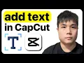 How to Add Text in CapCut PC