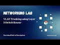 GNS3 Networking Lab VLAN Trunking using a Layer-3 Switch Router and Cisco Router