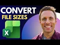 How to Auto Convert KB MB GB PG TB in Excel Quick Guide