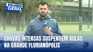 Chuva intensa leva ao cancelamento das aulas na UFSC, IFSC, Udesc e na rede estadual e municipal