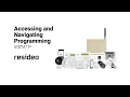 Accessing and Navigating Programming on a VISTA P Series Alarm System