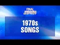 Final Jeopardy 1970s Songs JEOPARDY