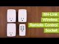 BN-LINK Mini Wireless Remote Control Outlet Switch 1 Remote 3 Outlet