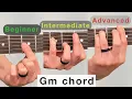 G minor chord on guitar How to play a Gm guitar chord Guitar Increase lesson tutorial tips