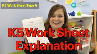 K5 Work Sheet Explanation