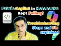 Fabric Copilot in Notebook Does not Work How to Fix It