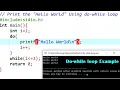 Print the Hello World using Do While Loop part-2