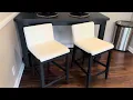 Nathan James Gracie Modern Counter Height Bar Stool Counter Stool Upholstered Chair Review