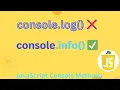 JavaScript Console Methods Usage