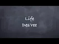Life-Des'ree Lyrics